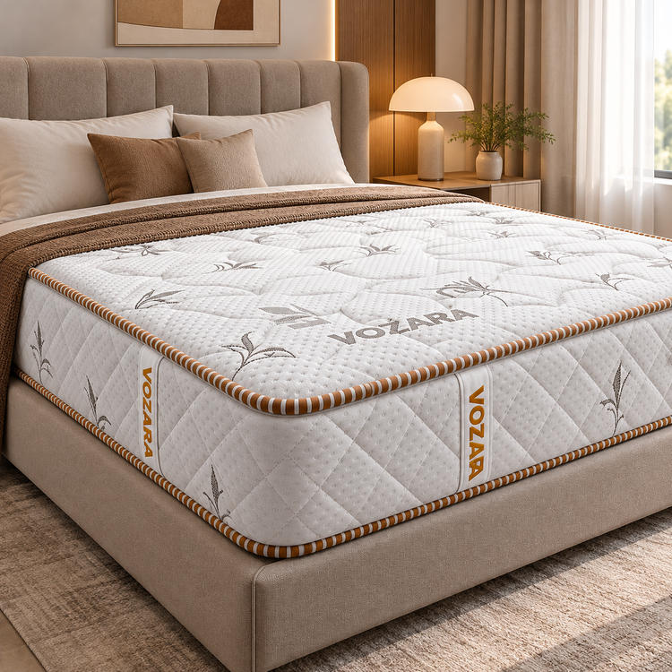 تشک وزراء مدل بونل 3 ویوا سایزبندی مختلف پارچه گردبافت طبی فنری سایز 90*200 سانتی متر